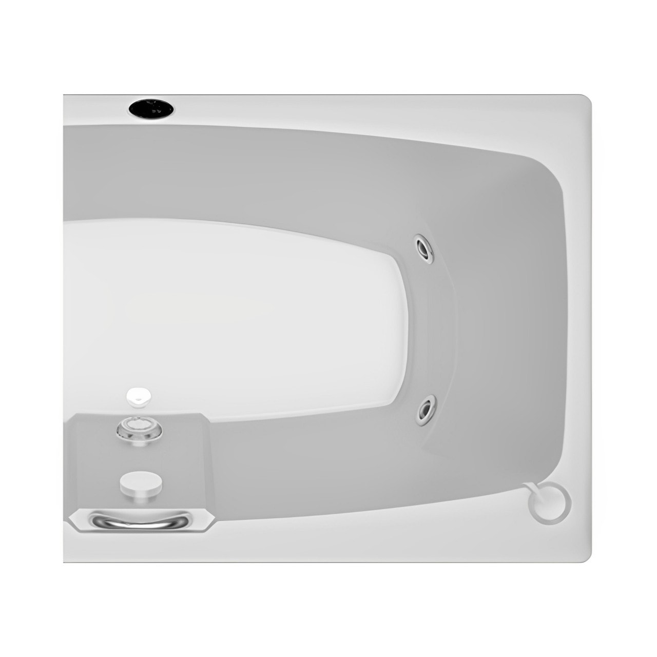 Banheira Jacuzzi Mysia 165x83cm Branco - 99849366