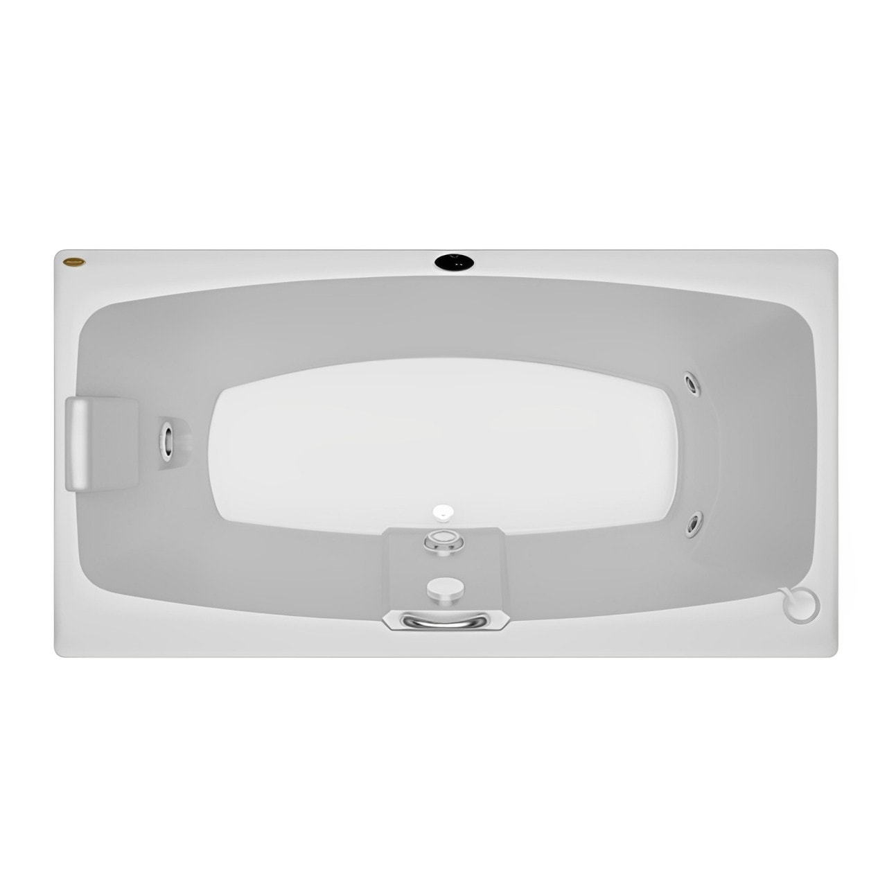 Banheira Jacuzzi Mysia 165x83cm Branco - 99849366