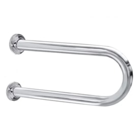 Barra de Apoio 30cm Lateral Fixa Sicmol Alumínio Cromado - 24870