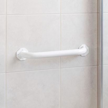 Barra de Apoio 40cm Reta Baricar Branco - 1705