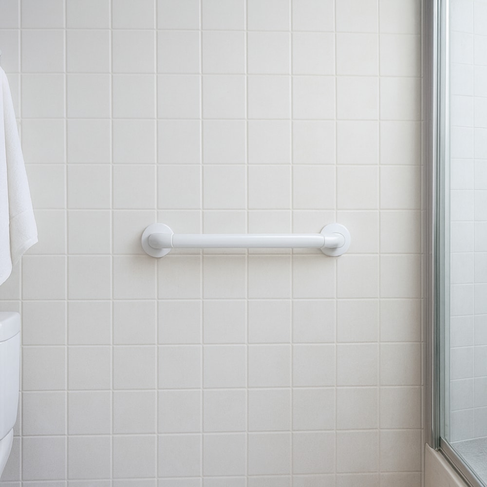 Barra de Apoio 40cm Reta Mebuki Alumínio Branca - 10400413