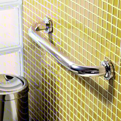 Barra de Apoio 45cm Reta Sicmol Alumínio Cromado - 4772