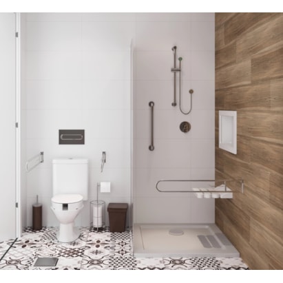 Barra de Apoio 70cm Rebatível Sicmol Alumínio Cromado - 23757