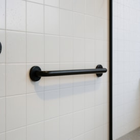 Barra de Apoio 80cm Reta Mebuki Alumínio Preta - 10400687