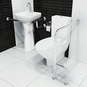 Barra de Apoio para Banheiro 50x60cm Sicmol Alumínio Cromado - 23755