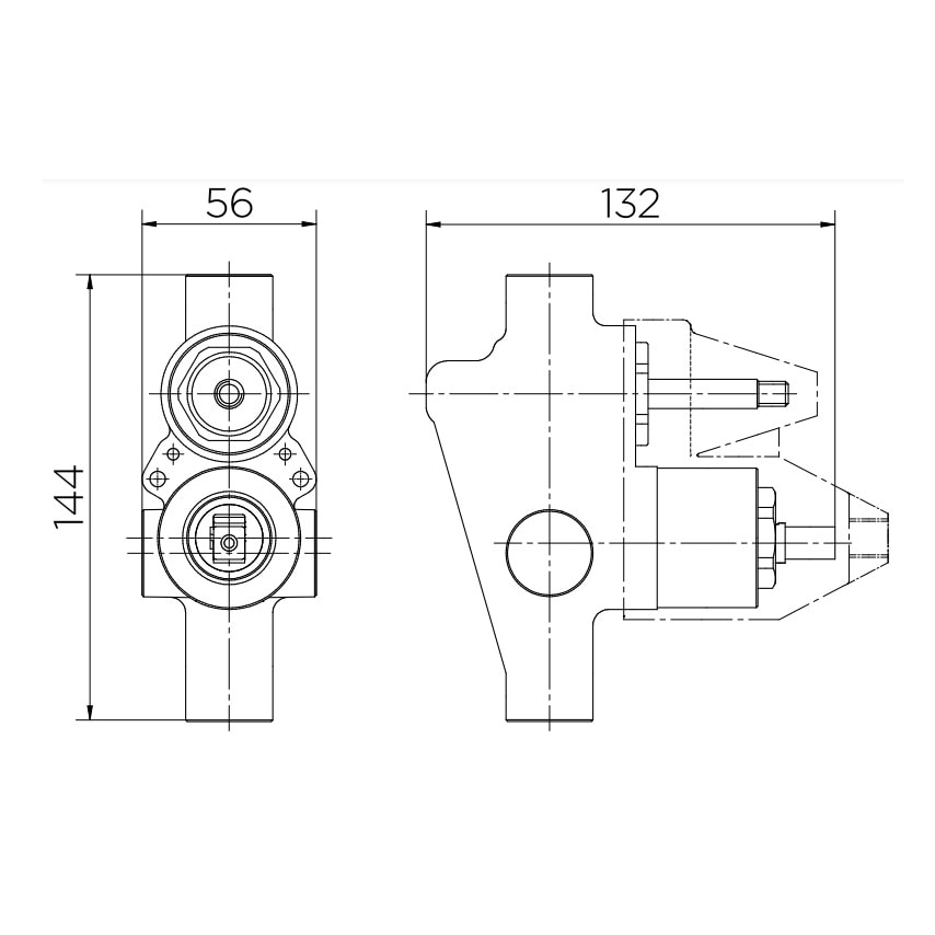 Base Misturadora Monocomando Docol para Chuveiro e Banheira 1/2