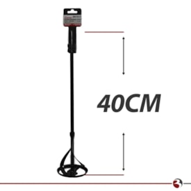 Batedor de Argamassa e Tintas Profissional Cortag Preto 40cm - 62072