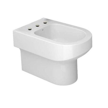 Bidê Com 3 Furos Deca Carrara Branco - B.60.17