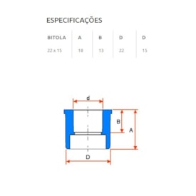 Bucha de Redução Curta Tigre Aquatherm 22x15mm 3/4