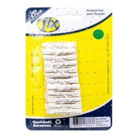 Bucha Plástica +Fix Nº6 25 Peças Tijolo Baiano - VBTB6A