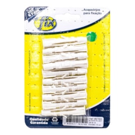 Bucha Plástica +Fix Nº8 10 Peças Tijolo Baiano - VBTB8