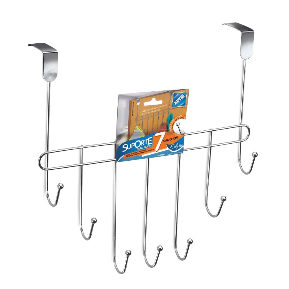 Cabide Arthi Eclipse 7 Ganchos com Esferas Cromado - 1023