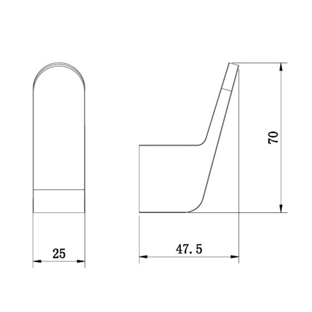 Cabide Dax Iguaçu Cromado - DAX-2060-IG-CR