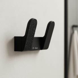 Cabide Dax Iguaçu Duplo Black - DAX-2062-IG-BL