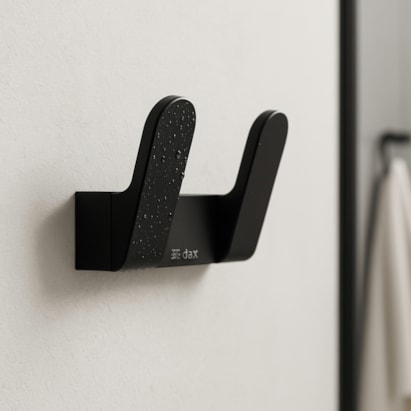 Cabide Dax Iguaçu Duplo Black - DAX-2062-IG-BL