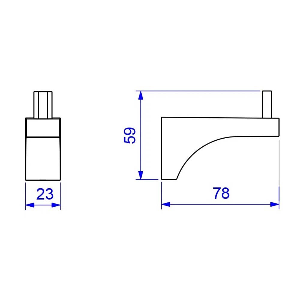 Cabide Deca Liv Cromado - 2060.C22