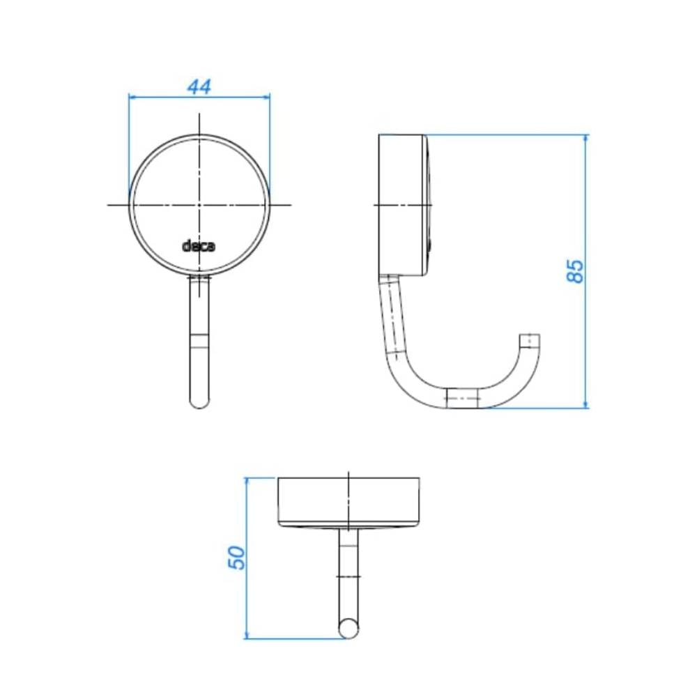 Cabide Deca Net Cromado - 2060.C01