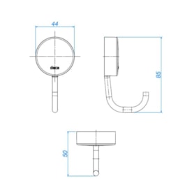 Cabide Deca Net Cromado - 2060.C01