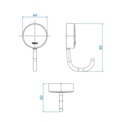 Cabide Deca Net Cromado - 2060.C01