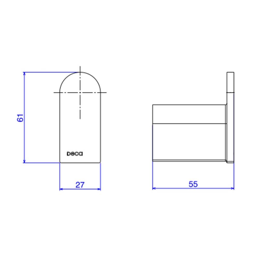 Cabide Deca Versa Cromado - 2060.C31