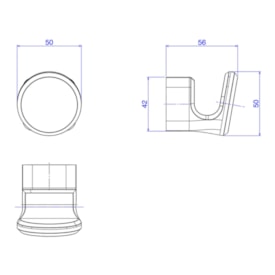 Cabide Deca You Cromado - 2060.C104