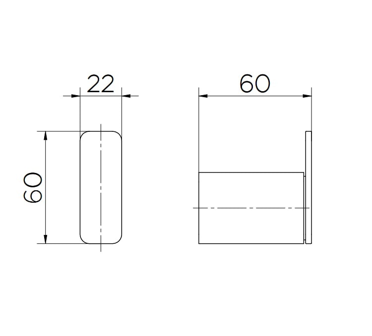 Cabide Docol Flat Grafite Escovado - 00960970