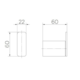 Cabide Docol Flat Grafite Escovado - 00960970