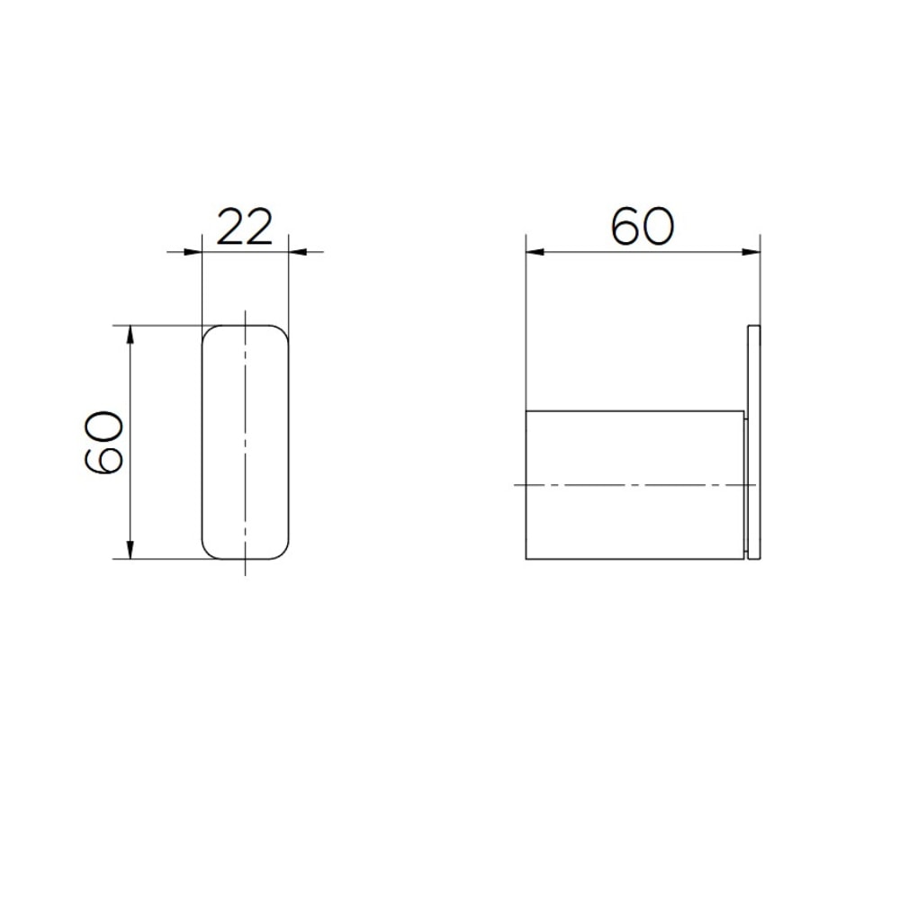Cabide Docol Flat Onix - 90009609156