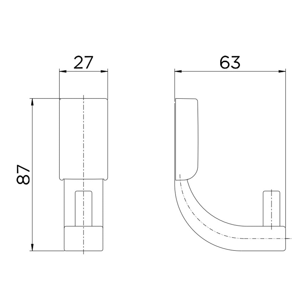 Cabide Docol Top Cromado - 00534306