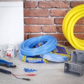 Cabo Flexível 1,5mm Cobrecom 100 Metros Azul Claro - 1150402401