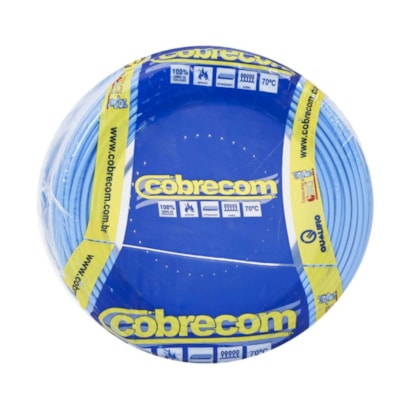 Cabo Flexível 1,5mm Cobrecom 100 Metros Azul Claro - 1150402401
