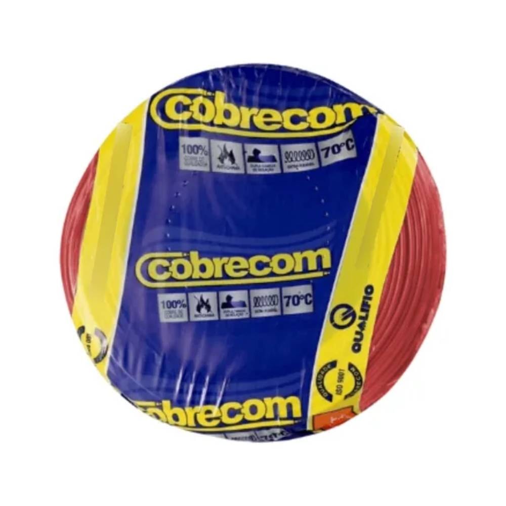 Cabo Flexível 1,5mm Cobrecom 100 Metros Vermelho - 1150406401