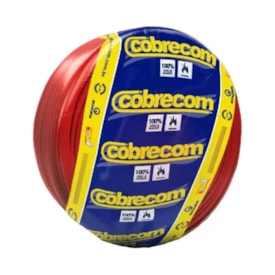 Cabo Flexível 1,5mm Cobrecom 100 Metros Vermelho - 1150406401