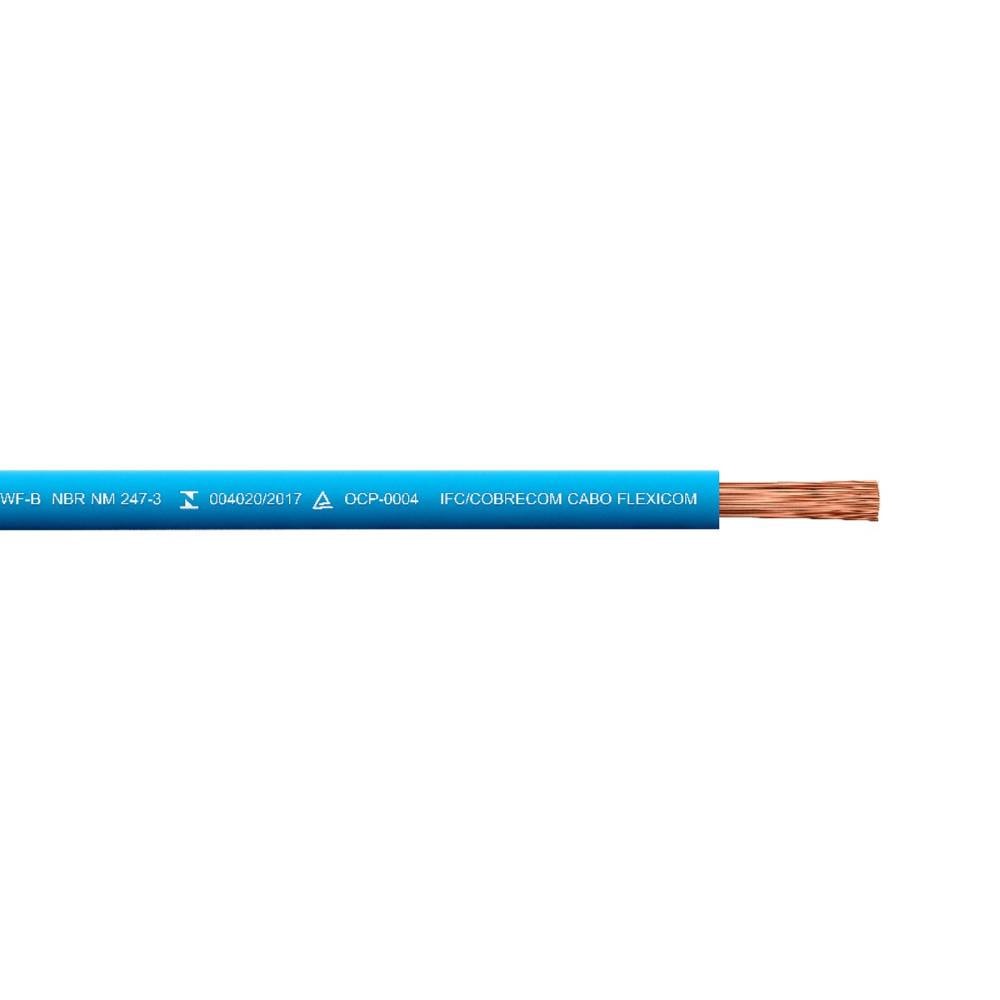 Cabo Flexível 2,50mm Cobrecom 100 Metros Azul Claro - 1150502404
