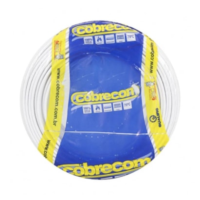 Cabo Flexível 2,50mm Cobrecom 100 Metros Branco - 1150503404