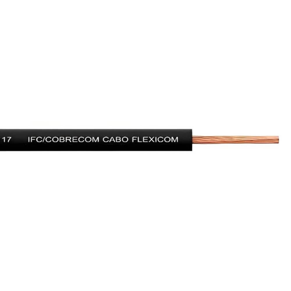 Cabo Flexível 2,50mm Cobrecom 100 Metros Preto - 1150504401