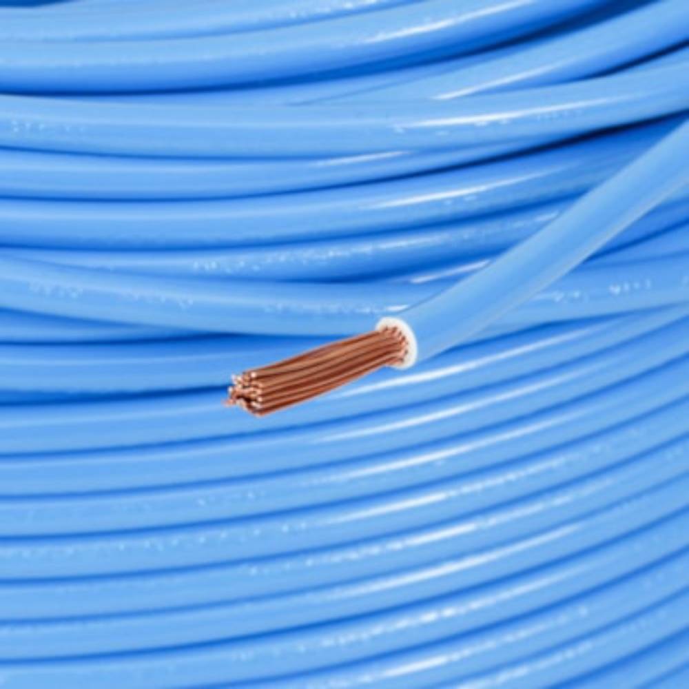 Cabo Flexível 4,00mm Cobrecom 100 Metros Azul Claro - 1150602401
