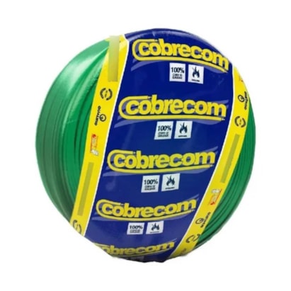 Cabo Flexível 4,00mm Cobrecom 100 Metros Verde - 1150605401