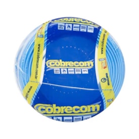 Cabo Flexível 6,00mm Cobrecom 100 Metros Azul Claro - 1150702401