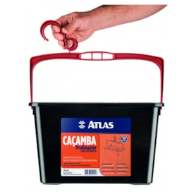 Caçamba para Pintura 10L Preto 610P Atlas