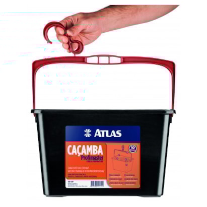 Caçamba para Pintura 10L Preto 610P Atlas