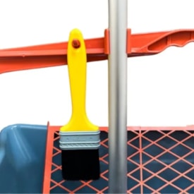 Caçamba para Pintura com Rodas Compel 25L Cinza - 02833