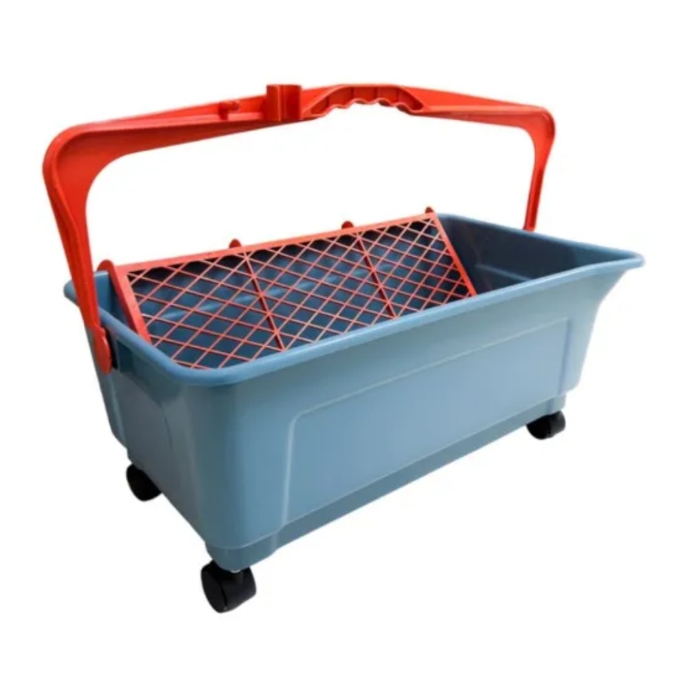 Caçamba para Pintura com Rodas Compel 25L Cinza - 02833