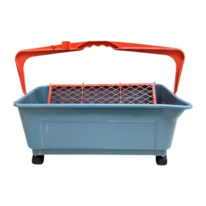 Caçamba para Pintura com Rodas Compel 25L Cinza - 02833