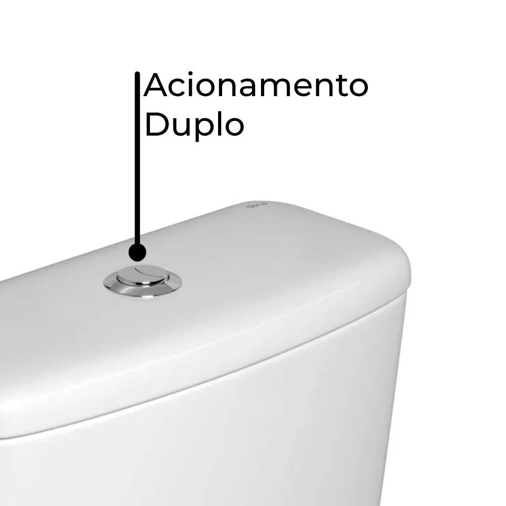 Caixa Acoplada com Acionamento Duplo Deca Aspen/Izy/Ravena/Fast/Flex Branca - CD.00F.17