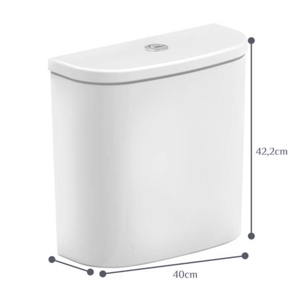 Caixa Acoplada Incepa Neo EcoFlush Branco - 1365700015101