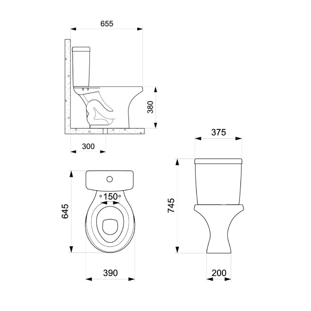 Caixa Acoplada Zip/Acess/Thema Incepa 3/6L Branco - 1555700015100