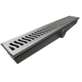 Caixa Coletora Costa Navarro Com Grelha 15x100cm Saída Lateral - 2452