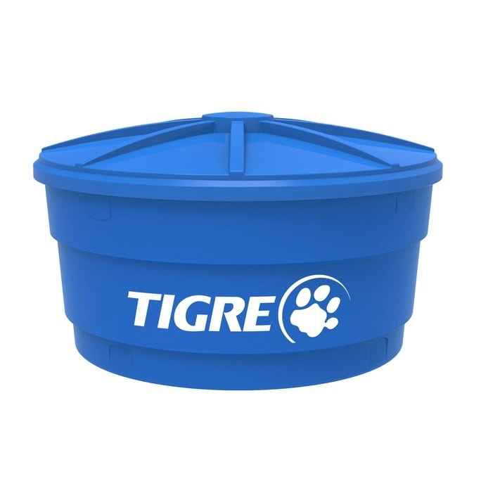 Caixa d'Água 1500 Litros Tigre Redonda com Tampa - 22993372