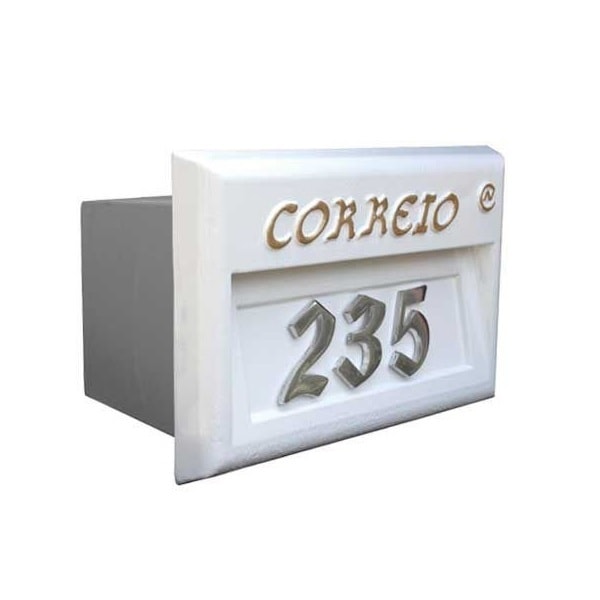 Caixa de Correio para Muro Costa Navarro Branca - 1765